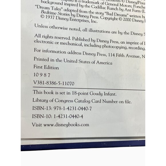 Disney Bedtime Favorites First Edition Hardcover Book - Picture 3 of 16